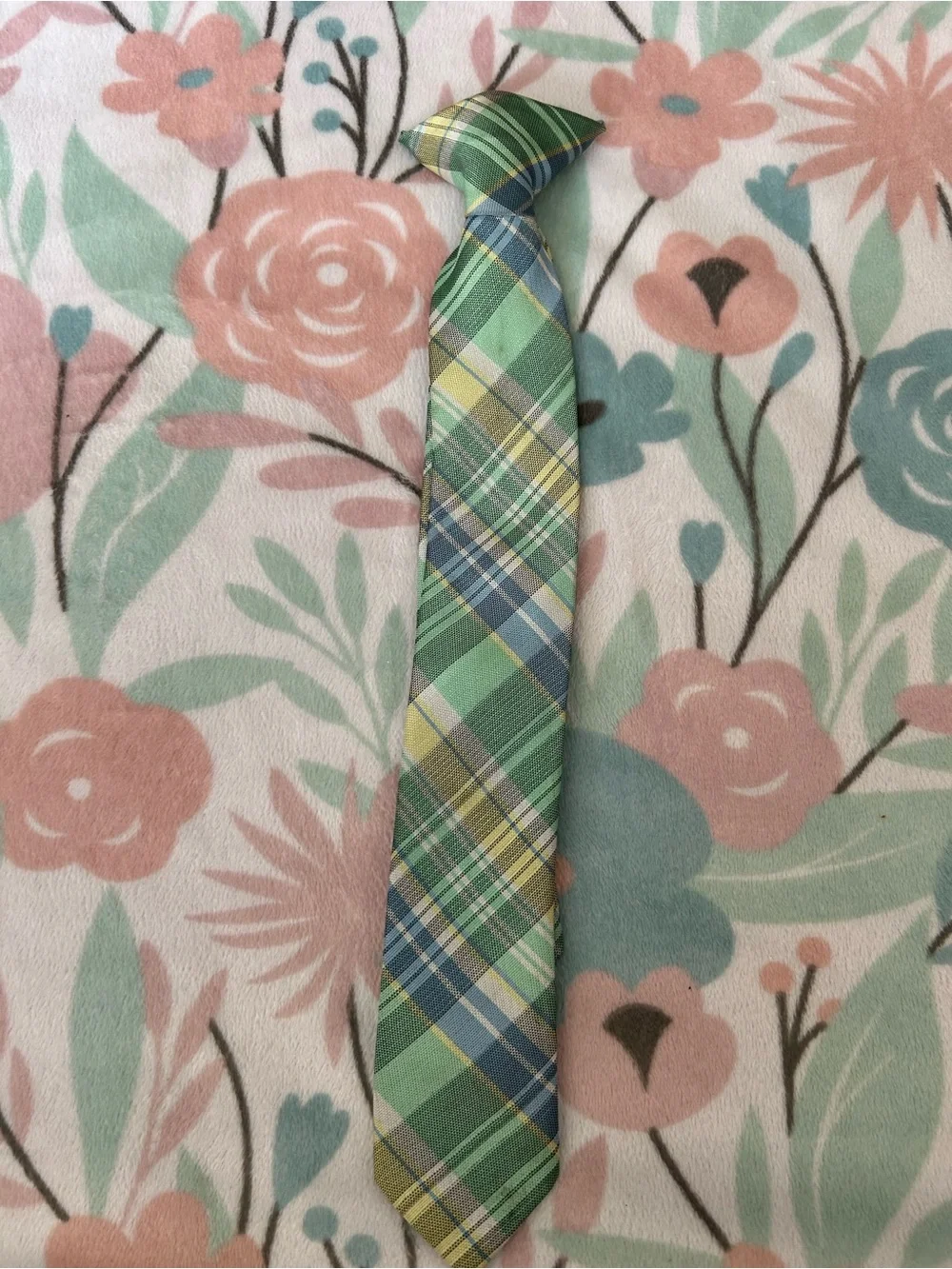 Green Plaid Tie